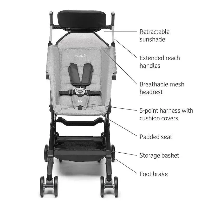 Munchkin - Sparrow Ultra Compact Stroller, Grey 5 Munchkin - Sparrow Ultra Compact Stroller, Grey - Image 3