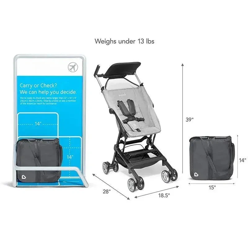 Munchkin - Sparrow Ultra Compact Stroller, Grey 6 Munchkin - Sparrow Ultra Compact Stroller, Grey - Image 4