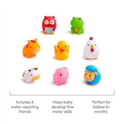 Munchkin® Baby Bath Toy Squirts, Farm™ Animals, 8 Pack 13 Munchkin® Baby Bath Toy Squirts, Farm™ Animals, 8 Pack -Macro Baby Store munchkin baby bath toy squirts farm animals 8 pack image 5