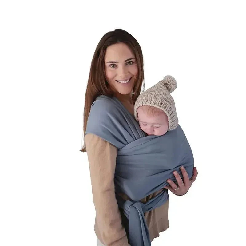 Mushie - 100% Organic Cotton Baby Wrap Carrier, Tradewinds 3 Mushie - 100% Organic Cotton Baby Wrap Carrier, Tradewinds