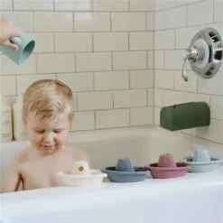 Mushie - Baby Bath Rinse Cup, 100% Food Grade Silicone, Wash Rinser Cup For Kids, Cambridge Blue -Macro Baby Store mushie baby bath rinse cup 100 food grade silicone wash rinser cup for kids cambridge blue image 4