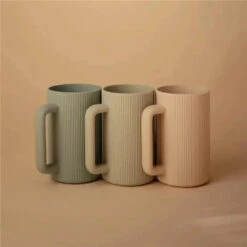 Mushie - Baby Bath Rinse Cup, 100% Food Grade Silicone, Wash Rinser Cup For Kids, Cambridge Blue -Macro Baby Store mushie baby bath rinse cup 100 food grade silicone wash rinser cup for kids cambridge blue image 6