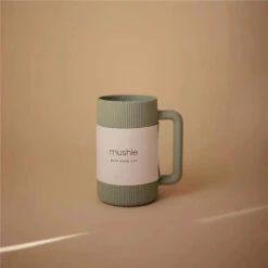 Mushie - Baby Bath Rinse Cup, 100% Food Grade Silicone, Wash Rinser Cup For Kids, Cambridge Blue -Macro Baby Store mushie baby bath rinse cup 100 food grade silicone wash rinser cup for kids cambridge blue image 7