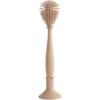 Mushie - Baby Bottle Brush, Soft Silicone With Suction Base, Natural -Macro Baby Store mushie baby bottle brush soft silicone with suction base natural image 1