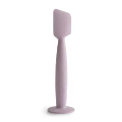 Mushie - Diaper Cream Applicator Soft Silicone With Suction Base, Soft Lilac