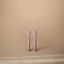 Mushie - Diaper Cream Applicator Soft Silicone With Suction Base, Soft Lilac -Macro Baby Store mushie diaper cream applicator soft silicone with suction base soft lilac image 3