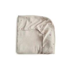 Mushie - Extra Soft Muslin Crib Sheet (Rainbow)