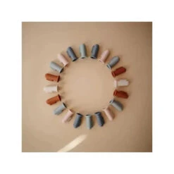 Mushie - Finger Toothbrush (Shifting Sands/Blush) -Macro Baby Store mushie finger toothbrush shifting sands blush image 5