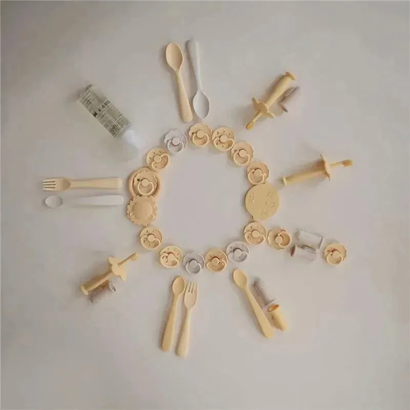 Mushie - Flatware Fork & Spoon Set For Kids, Powder Blue 6 Mushie - Flatware Fork & Spoon Set For Kids, Powder Blue - Image 4