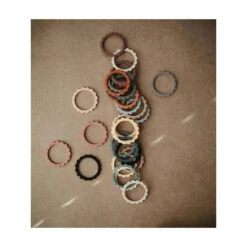 Mushie - Flower Teething Bracelet 3-Pack (Dried Thyme/Berry/Natural) 8 Mushie - Flower Teething Bracelet 3-Pack (Dried Thyme/Berry/Natural) -Macro Baby Store mushie flower teething bracelet 3 pack dried thyme berry natural image 5