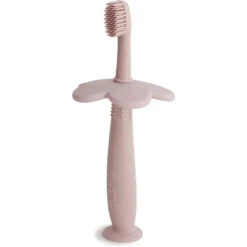 Mushie - Flower Toddler Training Toothbrush, Blush