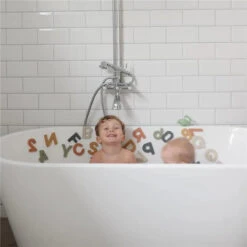 Mushie - Letters And Numbers Bath Play Set (Original) -Macro Baby Store mushie letters and numbers bath play set original image 5