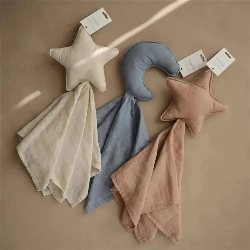 Mushie Lovely Blanket Moon Lovey - Tradewinds Blue 7 Mushie Lovely Blanket Moon Lovey - Tradewinds Blue - Image 5