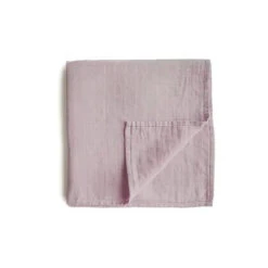 Mushie - Muslin Swaddle Blanket - Soft Mauve