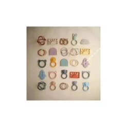 Mushie Silicone Baby Teether Rocket Soft Lilac -Macro Baby Store mushie silicone baby teether rocket soft lilac image 9