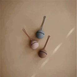 Mushie - Silicone Pacifier Holder Case (Stone) -Macro Baby Store mushie silicone pacifier holder case stone image 5