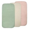 Mushie - Waterproof Changing Pad Liners, 100% Organic Cotton, Set Of 3, Blush Combo 1 Mushie - Waterproof Changing Pad Liners, 100% Organic Cotton, Set Of 3, Blush Combo -Macro Baby Store mushie waterproof changing pad liners 100 organic cotton set of 3 blush combo image 1