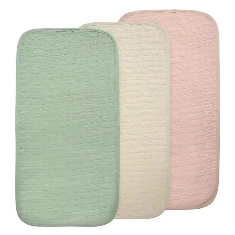 Mushie - Waterproof Changing Pad Liners, 100% Organic Cotton, Set Of 3, Blush Combo 3 Mushie - Waterproof Changing Pad Liners, 100% Organic Cotton, Set Of 3, Blush Combo
