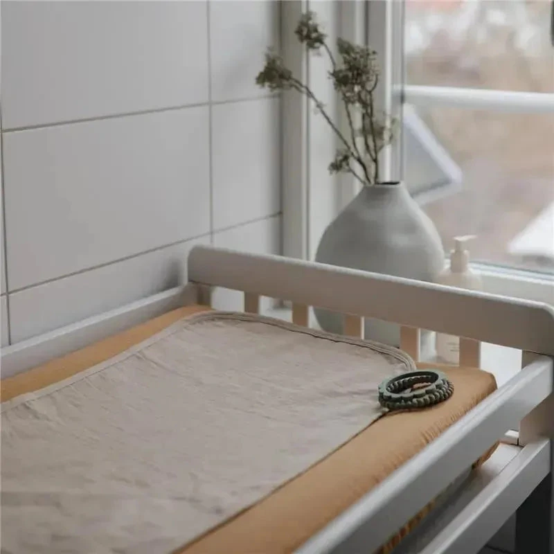 Mushie - Waterproof Changing Pad Liners, 100% Organic Cotton, Set Of 3, Blush Combo 6 Mushie - Waterproof Changing Pad Liners, 100% Organic Cotton, Set Of 3, Blush Combo - Image 4