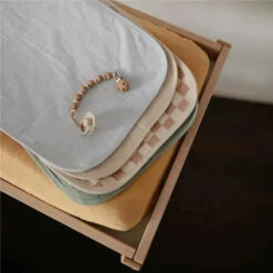 Mushie - Waterproof Changing Pad Liners, 100% Organic Cotton, Set Of 3, Blush Combo 14 Mushie - Waterproof Changing Pad Liners, 100% Organic Cotton, Set Of 3, Blush Combo -Macro Baby Store mushie waterproof changing pad liners 100 organic cotton set of 3 blush combo image 5