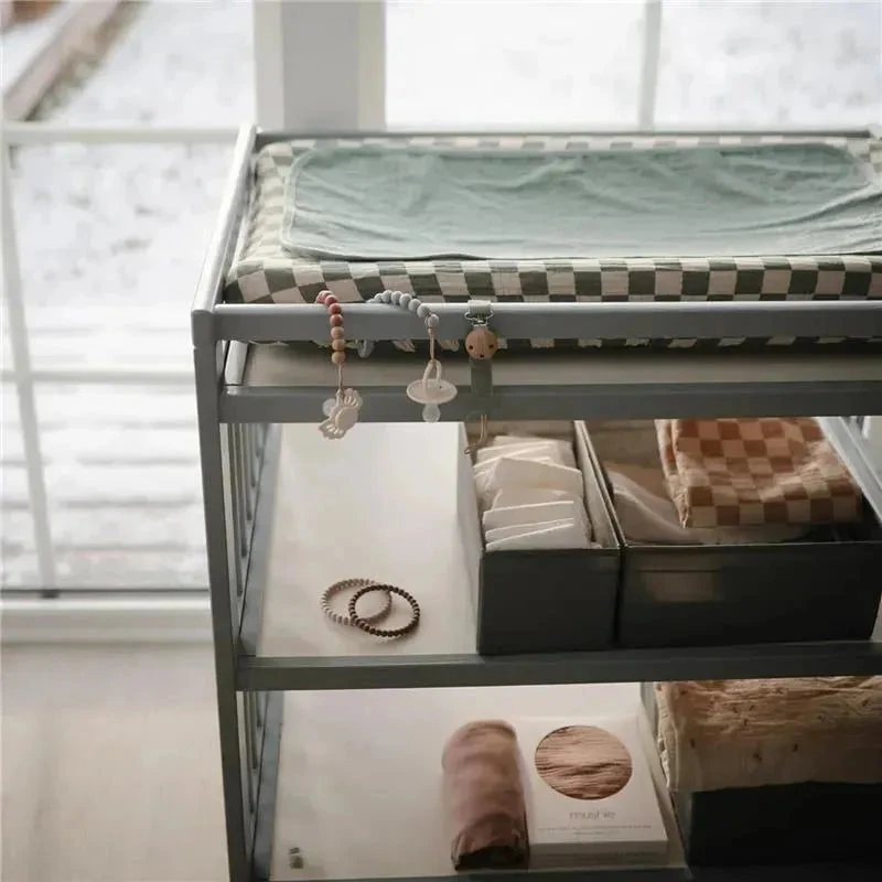 Mushie - Waterproof Changing Pad Liners, 100% Organic Cotton, Set Of 3, Blush Combo 8 Mushie - Waterproof Changing Pad Liners, 100% Organic Cotton, Set Of 3, Blush Combo - Image 6