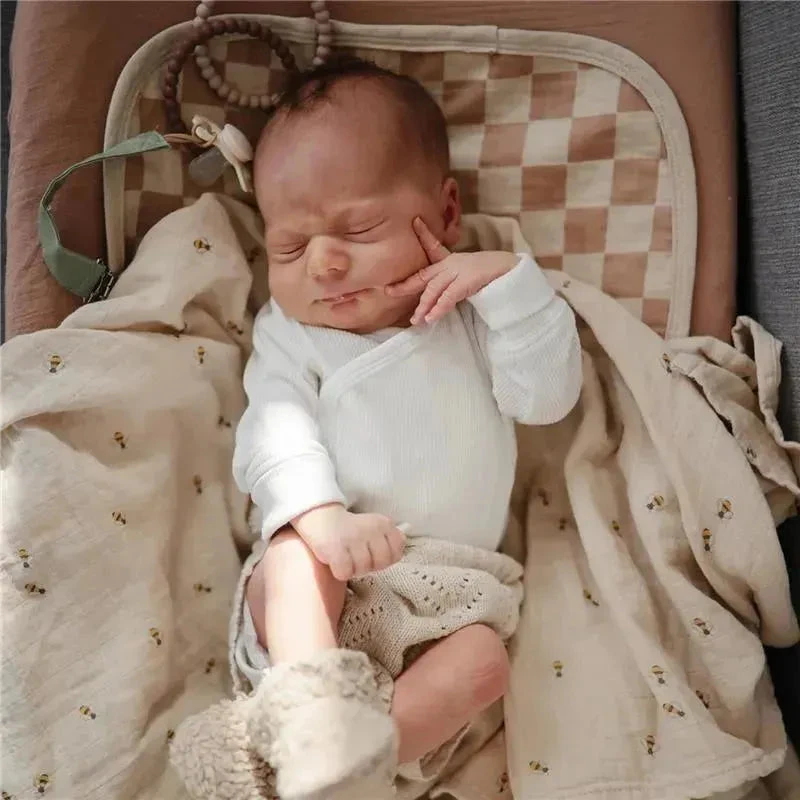 Mushie - Waterproof Changing Pad Liners, 100% Organic Cotton, Set Of 3, Blush Combo 10 Mushie - Waterproof Changing Pad Liners, 100% Organic Cotton, Set Of 3, Blush Combo - Image 8