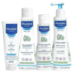 Mustela - 4Pk Baby Bath Time Essentials Gift Set