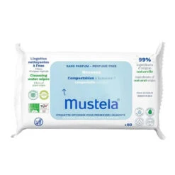 Mustela - Compostable Cleansing Water Wipes Fragrance Free
