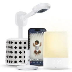 Nanit - Superior Sleep Set, Pro Camera With Wall Mount, Travel Stand And Baby Night Light