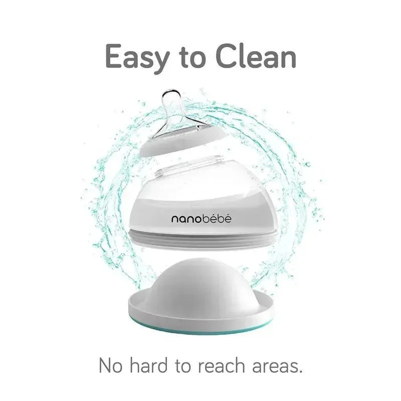 NanoBebe 3-Pack Breastmilk Bottles, Gray 8 NanoBebe 3-Pack Breastmilk Bottles, Gray - Image 6