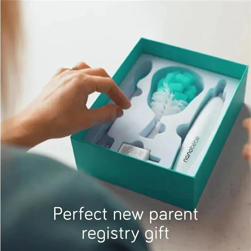 Nanobebe - E-Brush Baby Bottle Cleaner, Electric Bottle Cleaning Brush 5 Nanobebe - E-Brush Baby Bottle Cleaner, Electric Bottle Cleaning Brush - Image 3