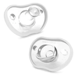 Nanobebe - Flexy Pacifier 2Pk, White (0-3 Months)
