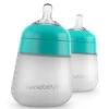 Nanobebe - 2Pk Flexy Silicone Baby Bottle 9Oz, Teal