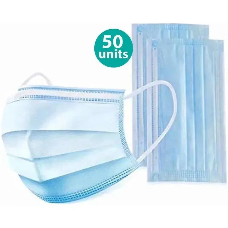 New Disposable Earloop Protective Face Mask | Mouth Mask | Dust Mask (50 Units) 3 New Disposable Earloop Protective Face Mask | Mouth Mask | Dust Mask (50 Units)