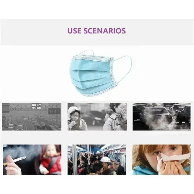 New Disposable Earloop Protective Face Mask | Mouth Mask | Dust Mask (50 Units) 5 New Disposable Earloop Protective Face Mask | Mouth Mask | Dust Mask (50 Units) - Image 3