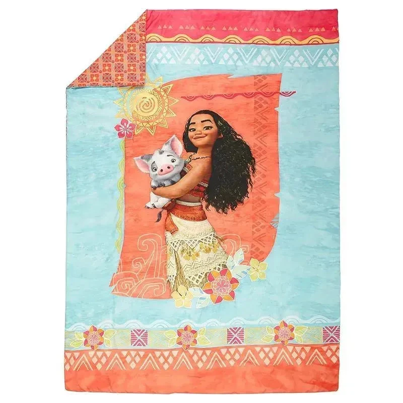 Nojo - 4Pk Disney Moana Toddler Bedding Set 5 Nojo - 4Pk Disney Moana Toddler Bedding Set - Image 3