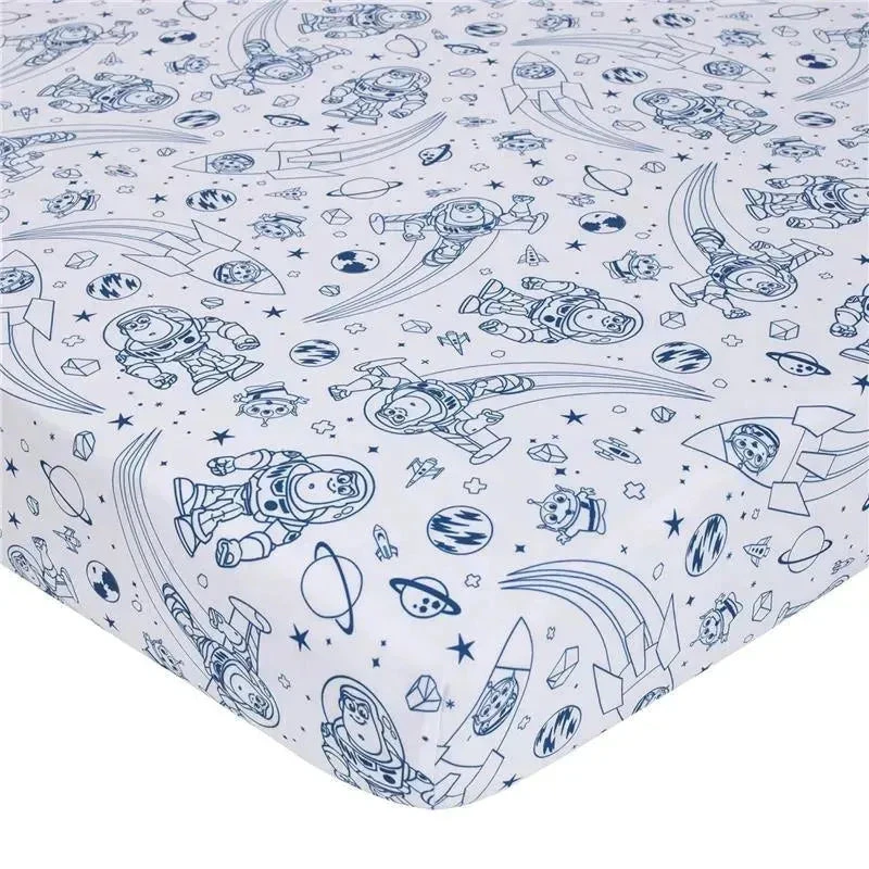 Nojo - Disney Toy Story Outta This World Blue And Gray Buzz Lightyear 4 Piece Nursery Crib Bedding Set - Comforter, Fitted Crib Sheet, Changing Pad 6 Nojo - Disney Toy Story Outta This World Blue And Gray Buzz Lightyear 4 Piece Nursery Crib Bedding Set - Comforter, Fitted Crib Sheet, Changing Pad - Image 4