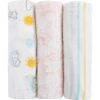 Nojo - Pooh 3 Pk Printed Muslin Swaddles -Macro Baby Store nojo pooh 3 pk printed muslin swaddles image 1