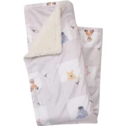 Nojo - Winnie The Pooh Hugs & Honeycombs Baby Blanket -Macro Baby Store nojo winnie the pooh hugs honeycombs baby blanket image 3