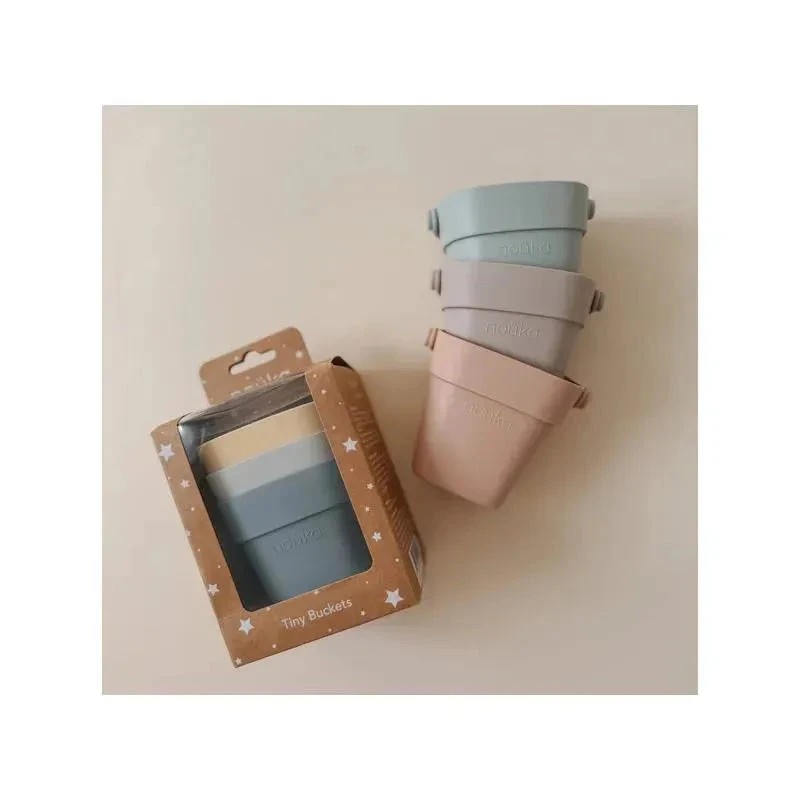 Nouka - Tiny Buckets Bath Toys, Sunset 6 Nouka - Tiny Buckets Bath Toys, Sunset - Image 4