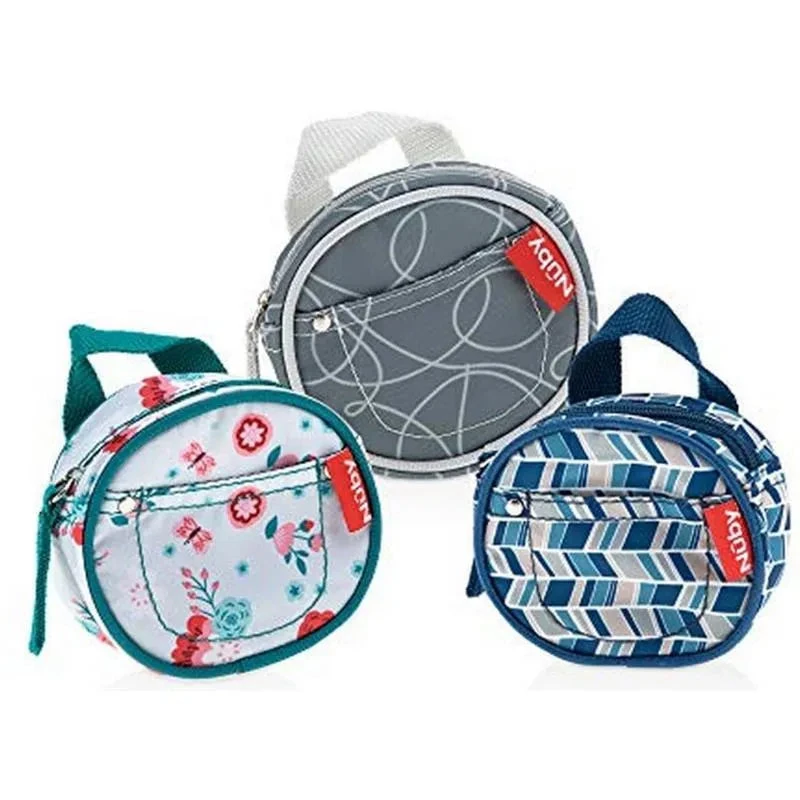 Nuby - 3Pk Pacifier Hygienic Paci-Pouch Combo For Travel 3 Nuby - 3Pk Pacifier Hygienic Paci-Pouch Combo For Travel