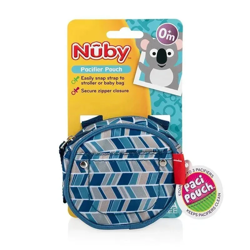 Nuby - 3Pk Pacifier Hygienic Paci-Pouch Combo For Travel 5 Nuby - 3Pk Pacifier Hygienic Paci-Pouch Combo For Travel - Image 3