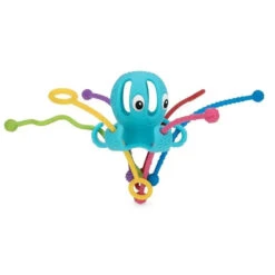 Nuby - Octopus 100% Silicone Pull String Interactive Toy -Macro Baby Store nuby all silicone octopus with tentacles image 9