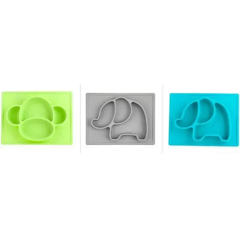Nuby Baby Plates With Suction, Assorted 3 Nuby Baby Plates With Suction, Assorted