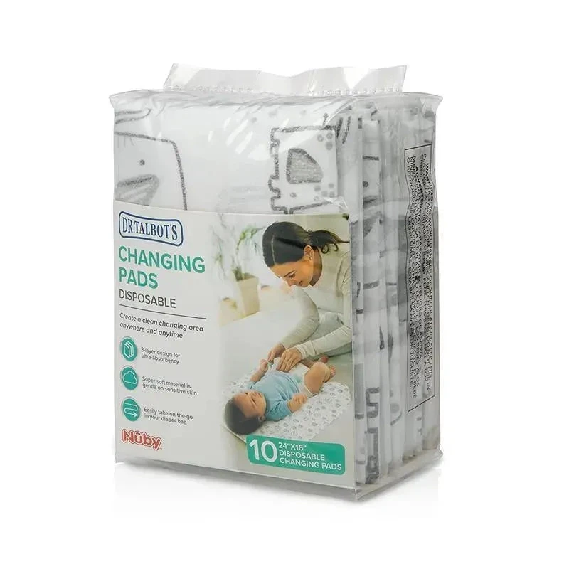 Nuby - Dr Talbots 10 Pk Neutral Disposable Changing Pads 8 Nuby - Dr Talbots 10 Pk Neutral Disposable Changing Pads - Image 6