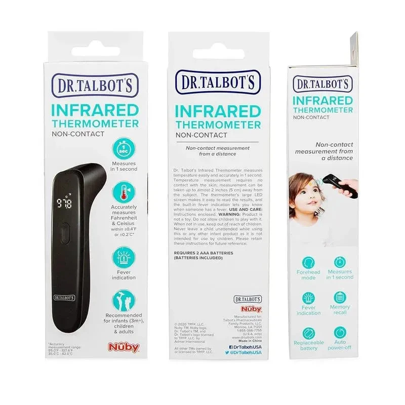Nuby - Dr. Talbot's Infrared Thermometer Non-Contact Thermometer, Black 7 Nuby - Dr. Talbot's Infrared Thermometer Non-Contact Thermometer, Black - Image 5