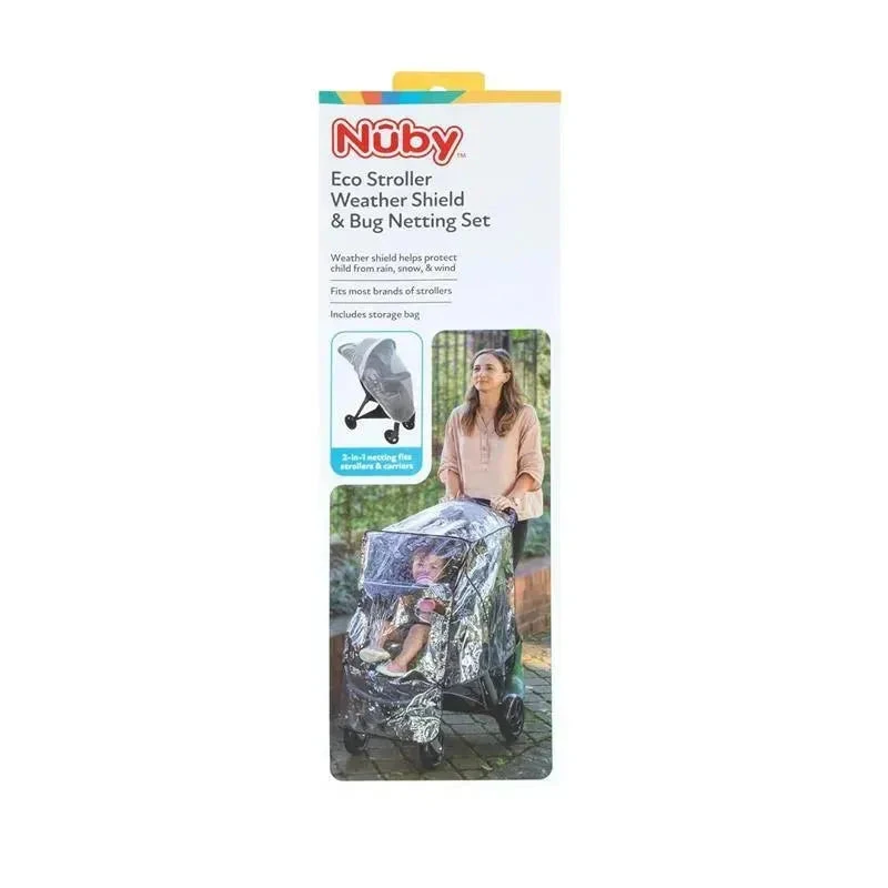 Nuby - Eco Stroller Weather Shield & Insect Netting Set 5 Nuby - Eco Stroller Weather Shield & Insect Netting Set - Image 3