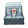 Nuby - Fabric Collapsible Booster Seat With Straps, Chevron 1 Nuby - Fabric Collapsible Booster Seat With Straps, Chevron -Macro Baby Store nuby fabric collapsible booster seat with straps chevron image 1
