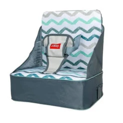 Nuby - Fabric Collapsible Booster Seat With Straps, Chevron 9 Nuby - Fabric Collapsible Booster Seat With Straps, Chevron -Macro Baby Store nuby fabric collapsible booster seat with straps chevron image 3
