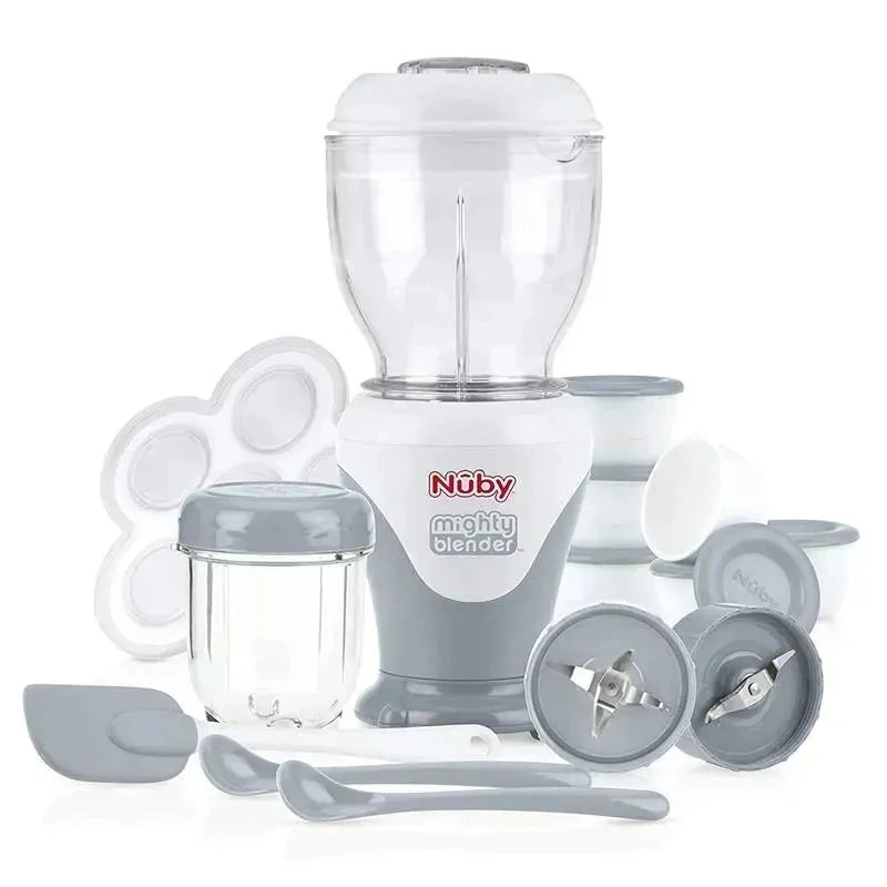 Nuby Garden Fresh Mighty Blender, Baby Food Maker - Cool Gray 3 Nuby Garden Fresh Mighty Blender, Baby Food Maker - Cool Gray